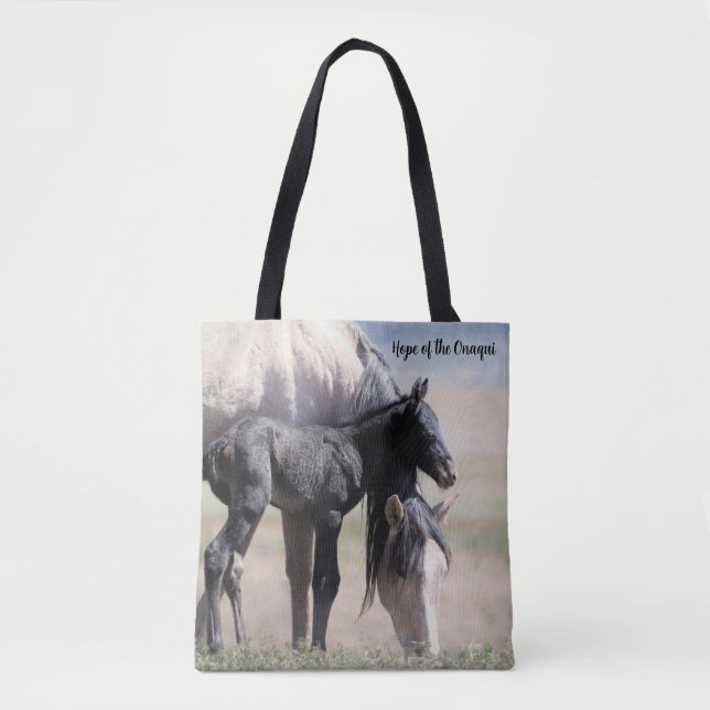 Tote Bag Onaqui Chevaux sauvages (Devant)