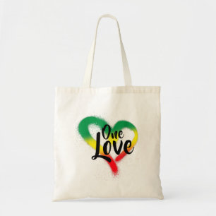 Tote Bag One Love One Heart Reggae Vibes