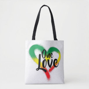 Tote Bag One Love One Heart Reggae Vibes