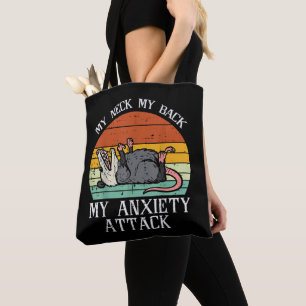 Tote Bag Opossum Mon Cou Retour Anxiété Attaque Possum Chan