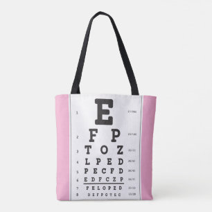 Tote Bag Optométrie Ophthomolgiste Eye Doctor Eye Chart Fou