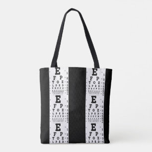 Tote Bag Optométriste du diagramme des yeux