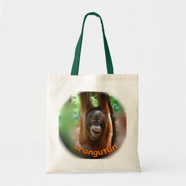 Tote Bag Orang-outan heureux (Devant)