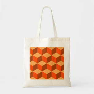 Tote Bag Orange Cubes