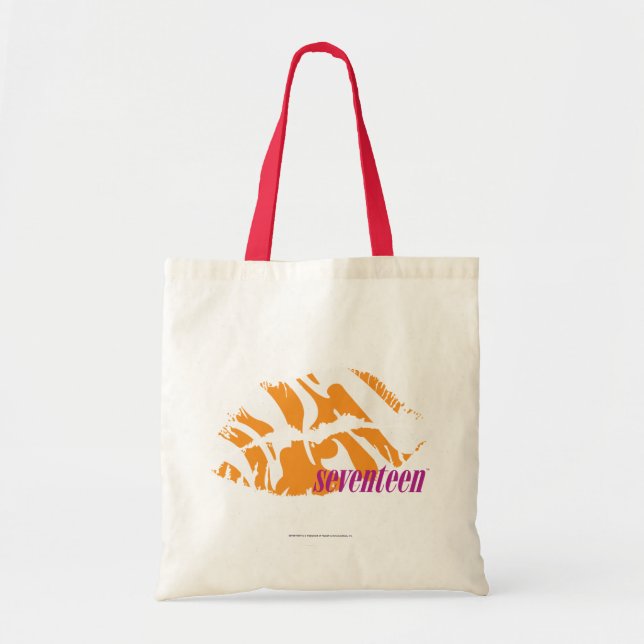 Tote Bag Orange de zèbre (Devant)