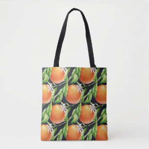 Tote Bag Oranges aquarelles : Motif sans arôme