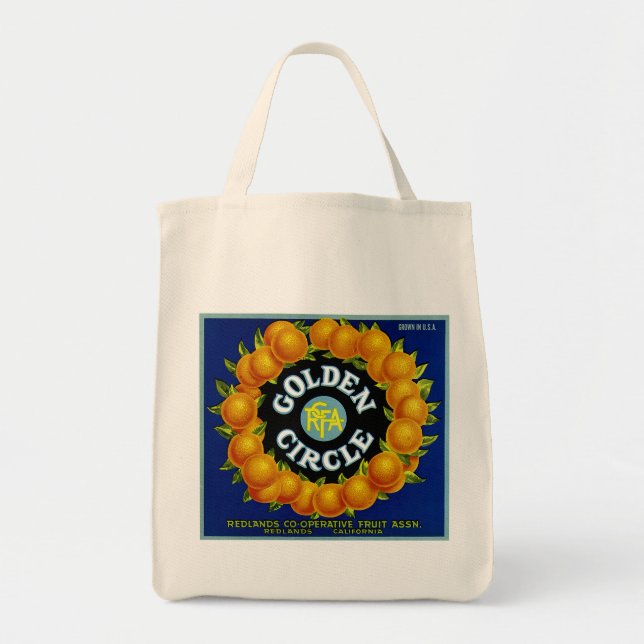 Tote Bag Oranges du cercle d'or (Devant)