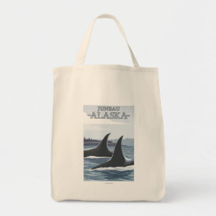 Tote Bag Orca Whales #1 - Juneau, Alaska