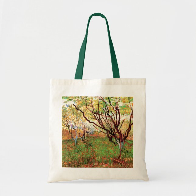 Tote Bag Orchard à Blossom par Vincent van Gogh (Devant)