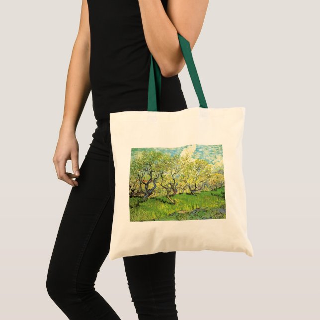 Tote Bag Orchard à Blossom par Vincent van Gogh (Devant (produit))