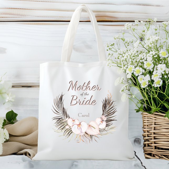 Tote Bag Orchidée Hawaïenne Exotique Aquarelle Mère de la M (Créateur téléchargé)