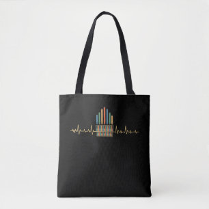 Tote Bag Orgue Organ Église de musique rétro