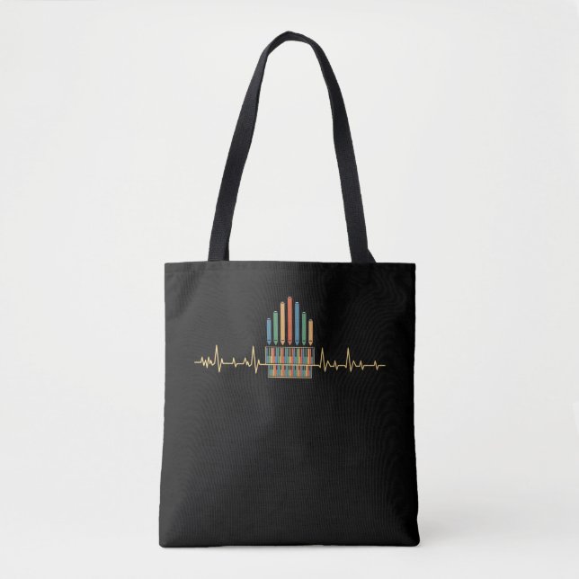 Tote Bag Orgue Organ Église de musique rétro (Devant)