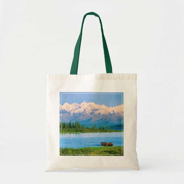 Tote Bag Orignal mâle dans le Wonder Lake (Devant)