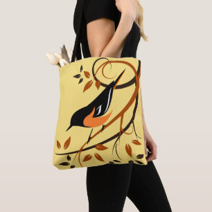Tote Bag Oriole Baltimore Dans La Branche Arbre