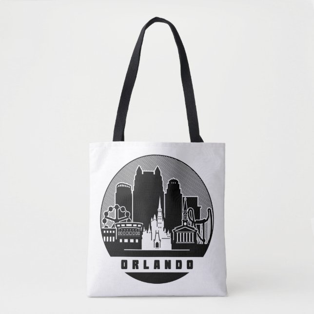Tote Bag Orlando Florida Skyline (Devant)