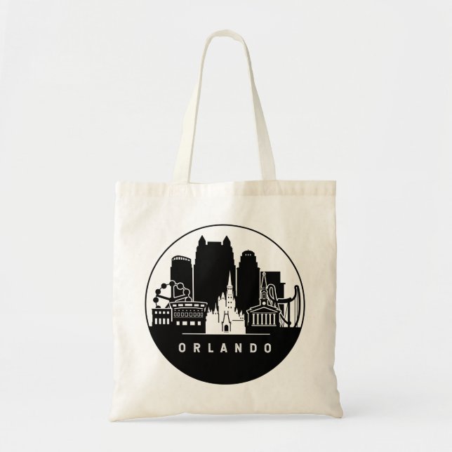 Tote Bag Orlando Florida Skyline (Devant)