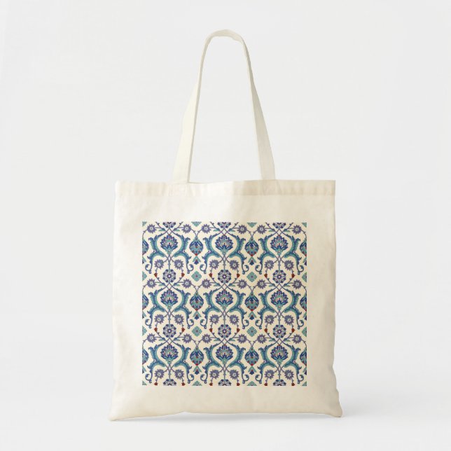 Tote Bag Ornement floral : Motif arabe traditionnel. (Devant)