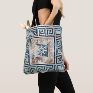 Tote Bag Ornement principal grec - ormeau et or