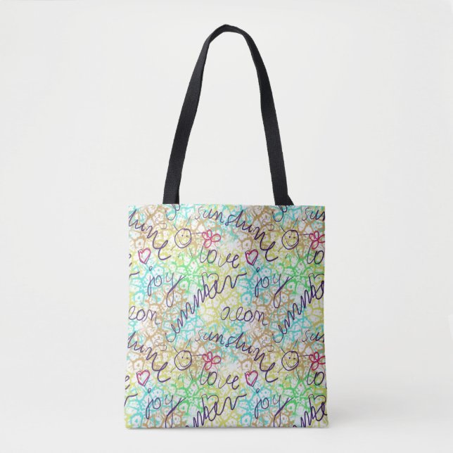 Tote Bag ornements de doodle (Devant)