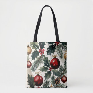 Tote Bag Ornements de Noël, Auteur Natasha Us  