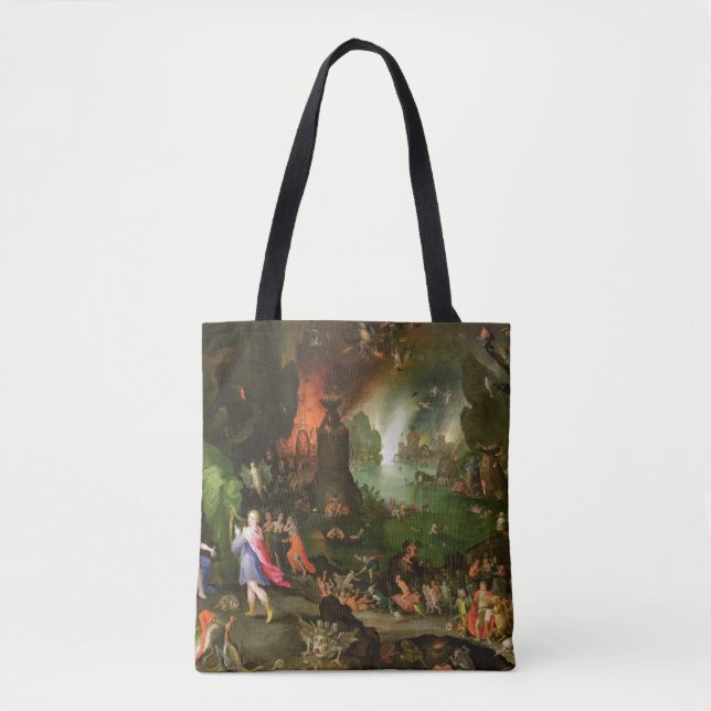 Tote Bag Orphée avec une harpe jouant à Pluton (Devant)