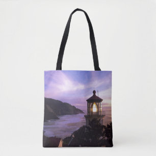 Tote Bag OU, côte de l'Oregon, phare de Heceta Head sur