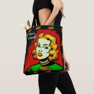 Tote Bag Où Est Tout Le Monde ? Style de bande dessinée rét