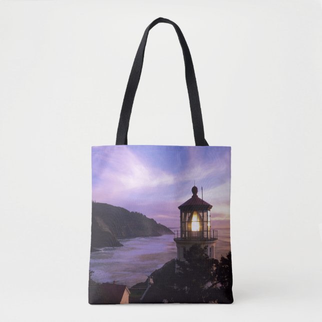 Tote Bag OU, sur la côte de l'Oregon, le phare de Heceta He (Devant)