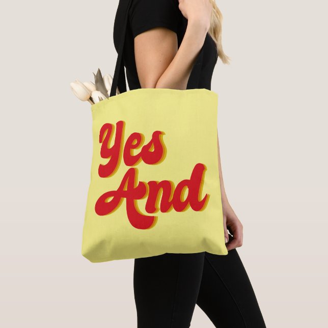 Tote Bag Oui Et Le Comédien Du Club De Comédie D'improvisat (De près)