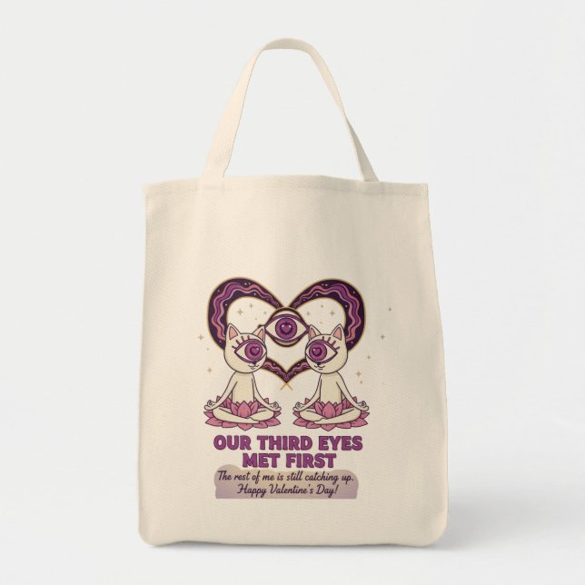 Tote Bag Our Third Eye Met First Valentine's day (Devant)