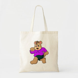 Tote Bag Ours à la course
