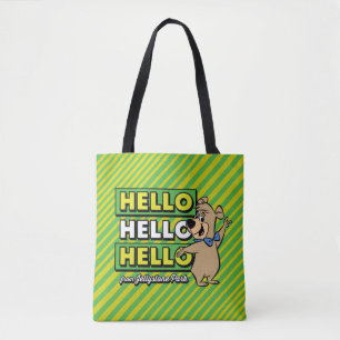 Tote Bag Ours Boo Boo Bonjour Bonjour Bonjour De Jellystone