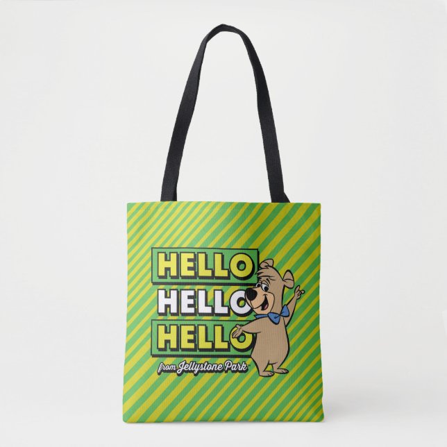 Tote Bag Ours Boo Boo Bonjour Bonjour Bonjour De Jellystone (Devant)
