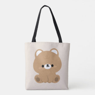 Tote Bag Ours Brown mignon