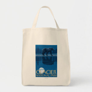 Tote Bag Ours dans le clair de lune - parc national de