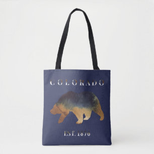 Tote Bag Ours d'aquarelle Colorado 1876