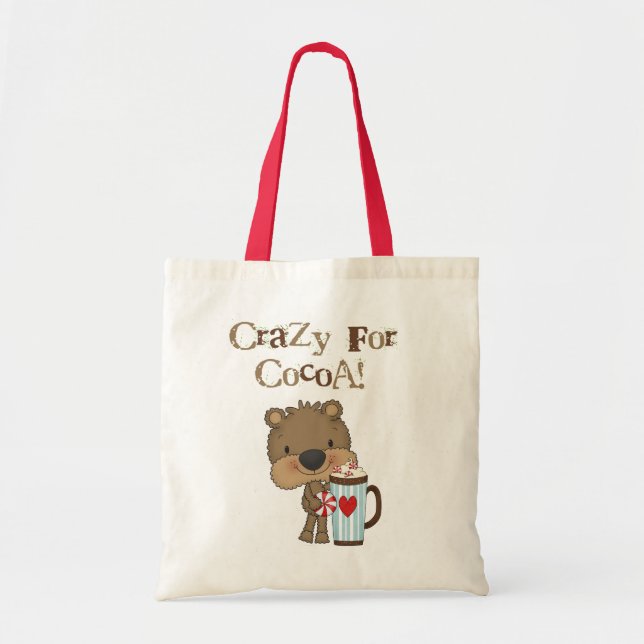 Tote Bag Ours de garçon fou pour des vacances de cacao (Devant)