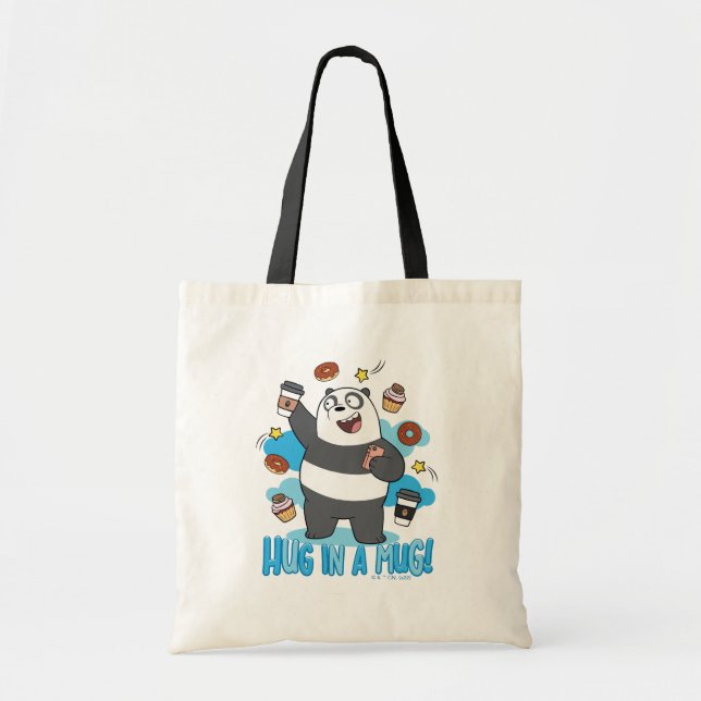Tote Bag Ours de Panda - Enferré dans une Mug ! (Devant)