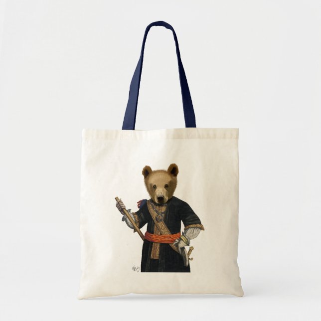 Tote Bag Ours en Robes Bleues 2 (Devant)