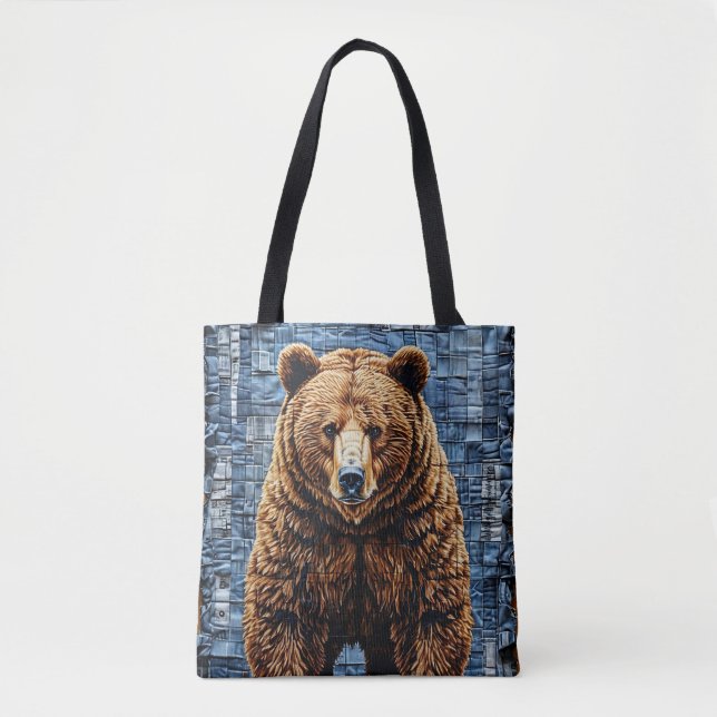 Tote Bag Ours grizzli (Devant)