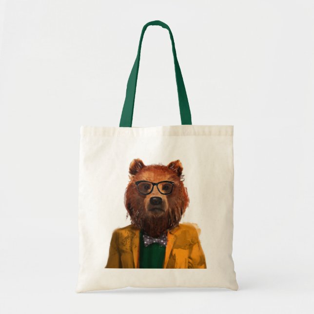 Tote Bag Ours habillé par meilleur (Devant)
