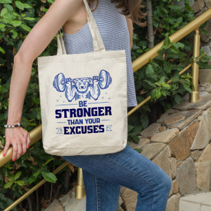 Tote Bag Ours haltérophile