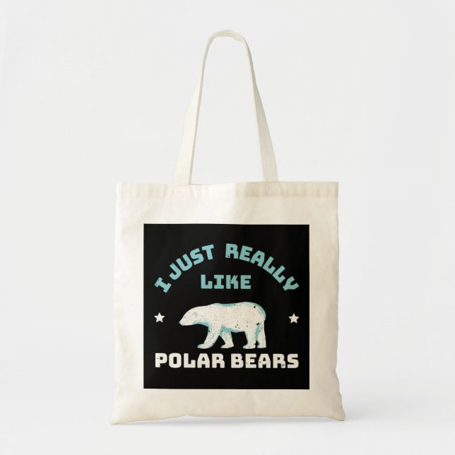 Tote Bag Ours polaire (Devant)