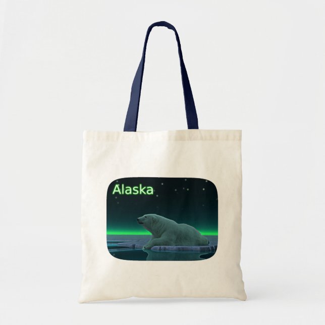 Tote Bag Ours polaire à bord de glace (Devant)