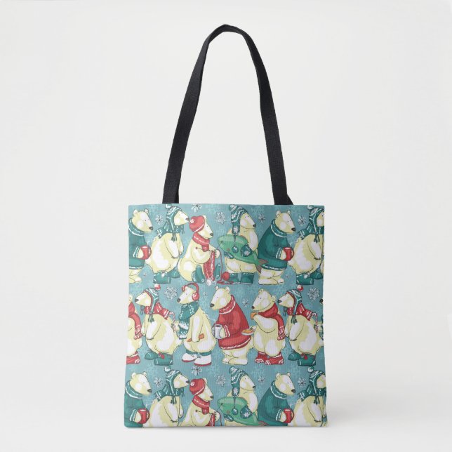 Tote Bag Ours polaires adorables (Devant)
