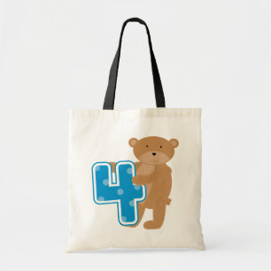 Tote Bag Ours T-shirts et cadeaux pour le 4e anniversaire