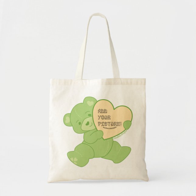 Tote Bag Ours vert (Devant)