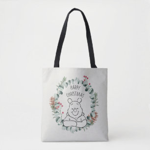 Tote Bag Ourson Bonne couronne de Noël