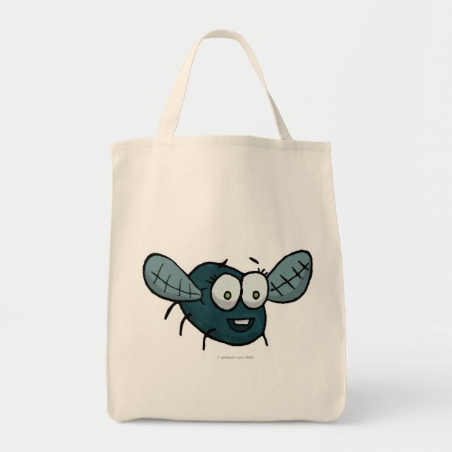 Tote Bag Oust la mouche, ne me tracassent pas (Devant)
